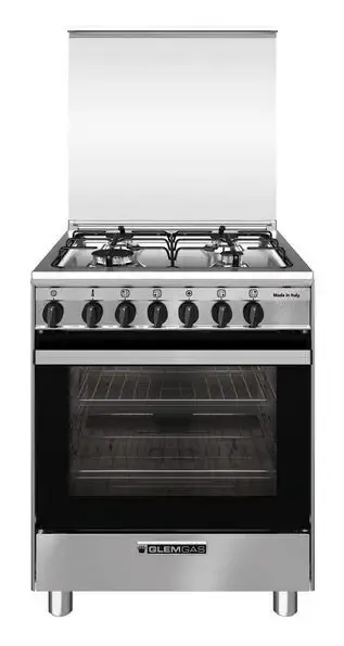 Glem Gas SA664MI6 cucina A Elettrico Nero, Acciaio inox Esclusivo