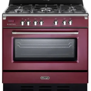Professionale De’Longhi MEM 965 RA ED cucina Elettrico Gas Acciaio inox, Bordeaux