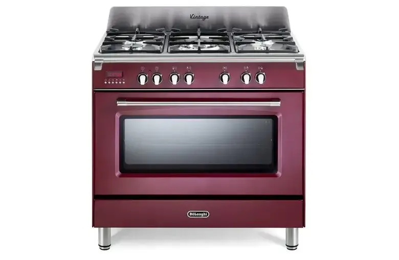 De’Longhi MEM 965 RX ED cucina Elettrico Gas Bordeaux, Acciaio inox Compra Oggi Stesso