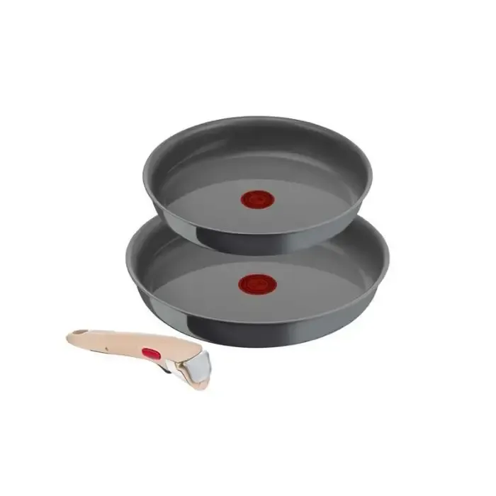 Lagostina Ingenio Padelle Set 24cm + 28cm + 1 Manico Beige Compra Oggi Stesso