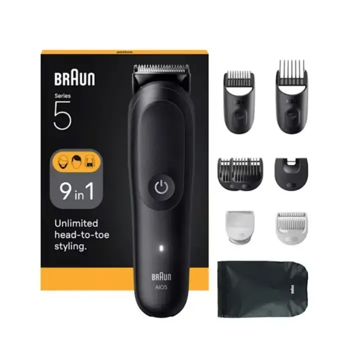 Miglior Prezzo Braun AIO5540 tagliacapelli Nero 14 Ioni di Litio