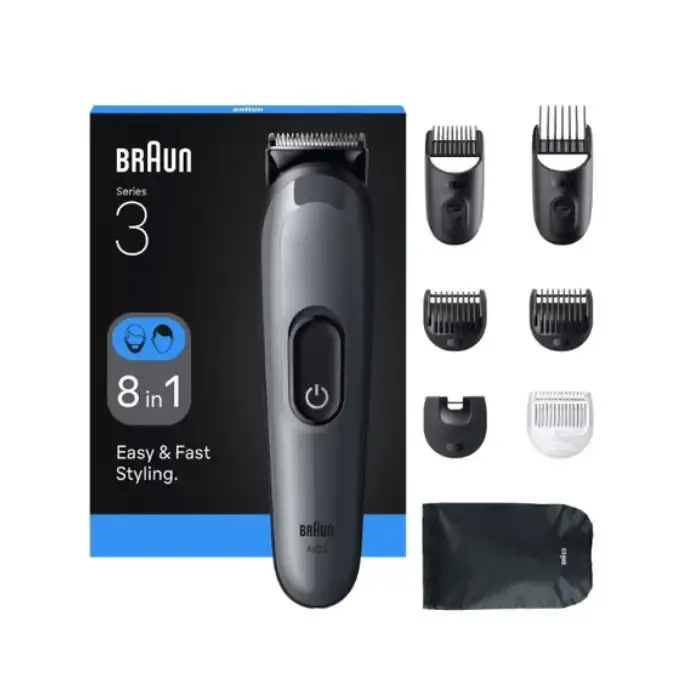 Braun AIO3540 tagliacapelli Nero Grigio Nichel-Metallo Idruro Occasione Imperdibile