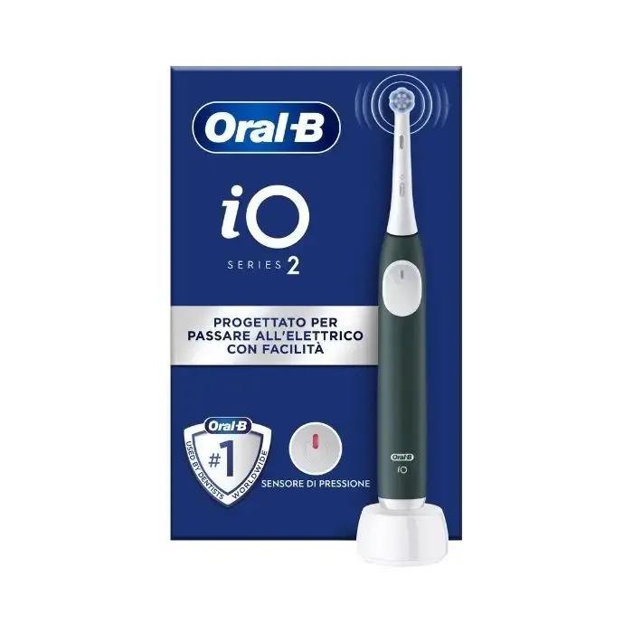 Offerta Del Giorno Oral-B iO 2 Spazzolino Elettrico Avanzato Micro-vibrazioni Delicate Green