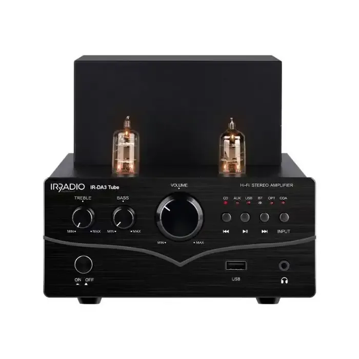 Miglior Prezzo Irradio IR-DA3 Tube Amplificatore stereo HI-FI ibrido valvolare 4Ohm 50W RMS