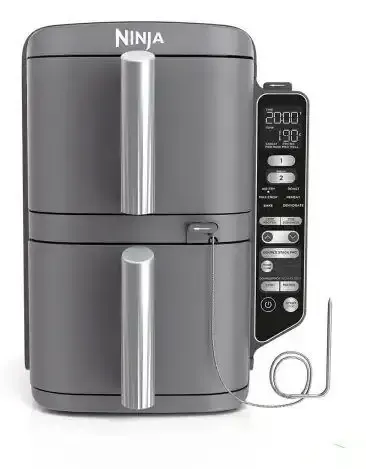 Spedizione Espresso Ninja SL451EU friggitrice Doppia 9,5 L Indipendente 2470 W Friggitrice ad aria calda Nero