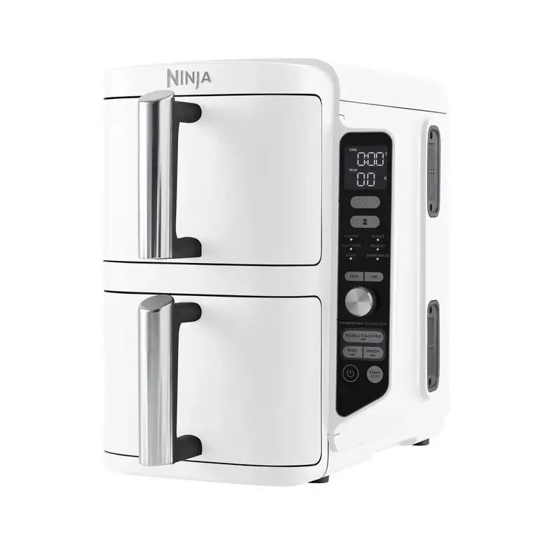 Ninja SL400EUWH friggitrice Doppia 9,5 L Indipendente 2470 W Friggitrice ad aria calda Bianco Pagamento Sicuro