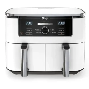 Ninja AF400EU Doppia 9,5 L Indipendente 2470 W Friggitrice ad aria calda Bianco Promo Stagionale