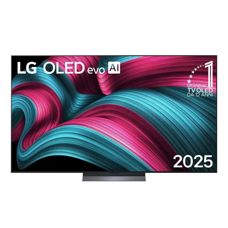 LG OLED evo AI OLED77C55LA TV Serie C5 77‘‘ 4K, α9 Gen8, Brightness Booster, 40W, 4 HDMI, VRR 144Hz, Smart TV WebOS 25 Prezzo Conveniente