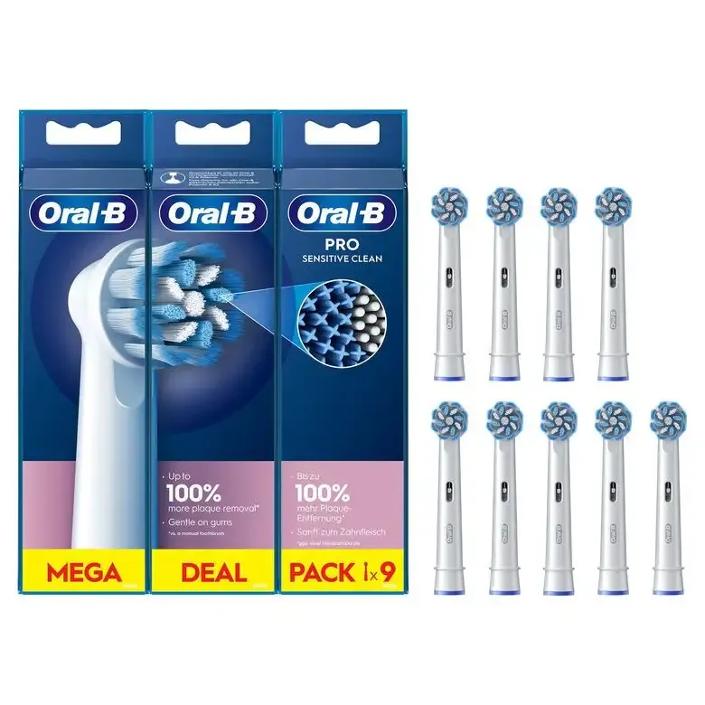 Oral-B Testine Di Ricambio Pro Sensitive Clean, Confezione Da 9 Testine Compra Adesso