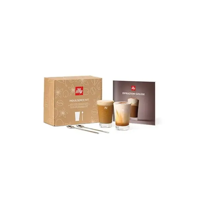 Scelto Dai Clienti Illy Collection Kit Indulgence Caffé Cappuccino 2 Bicchieri 170ml + 2 Cucchiaini + Ricettario