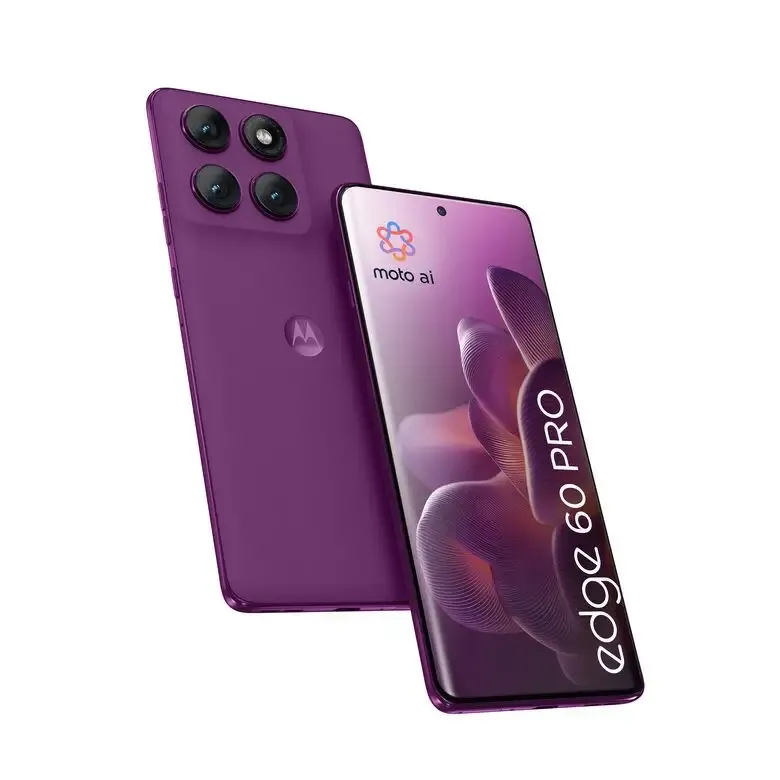 Prezzo Conveniente Motorola edge 60 pro con Moto AI (12/512GB, Fotocamera 50+50+10MP, selfie 50MP, Display 6.67" pOLED 120Hz, MediaTek Dimensity 8350, batteria 6000mAh, ricarica 90W, Android 15), PANTONE Spark