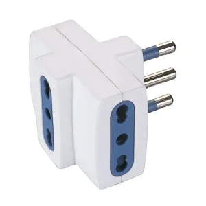 Poly Pool PP0452 adattatore per presa di corrente Tipo L (IT) Universale Blu, Bianco Nuova Collezione