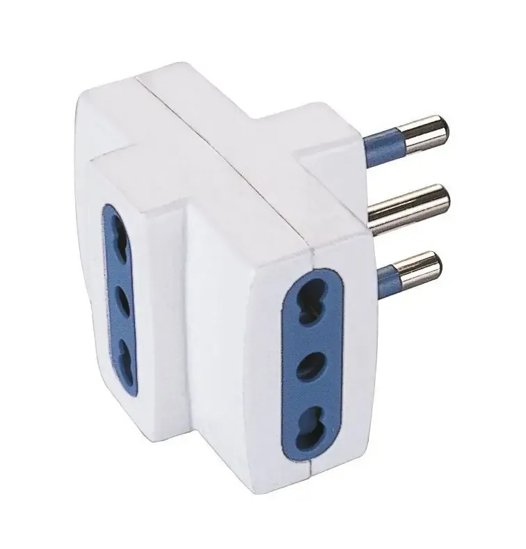 Poly Pool PP0452 adattatore per presa di corrente Tipo L (IT) Universale Blu, Bianco Nuova Collezione