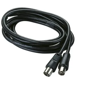 Poly Pool PP0620 cavo coassiale 2 m F Plug Nero Offerta Speciale