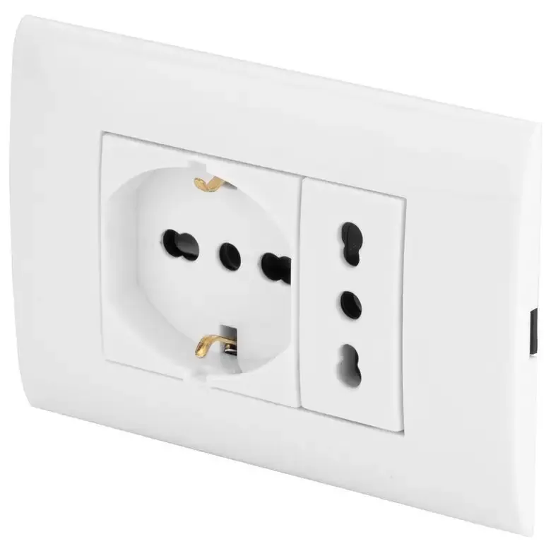 Must-Have Poly Pool PP6094X presa energia 2x AC Bianco