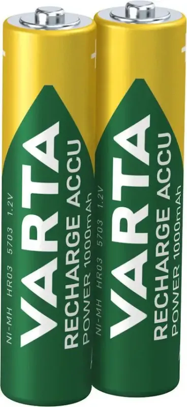 Ordina Subito Varta Recharge Accu Power AAA 1000 mAh Blister da 2 (Batteria NiMH Accu Precaricata, Micro, ricaricabile, pronta all‘uso)