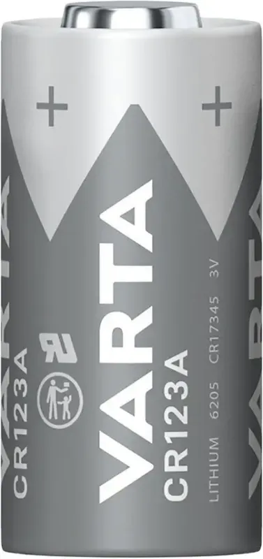 Must-Have Varta LITHIUM Cylindrical CR123A, CR17345 (Batteria a celle rotonde, 3V) Blister da 1