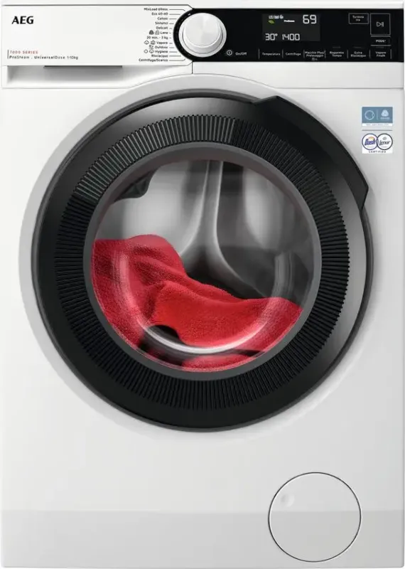 AEG LR7FD94 Serie 7000 Lavatrice A Libera Installazione 9 Kg, 1351 Giri, ProSteam®, Classe A, Bianco Occasione Imperdibile
