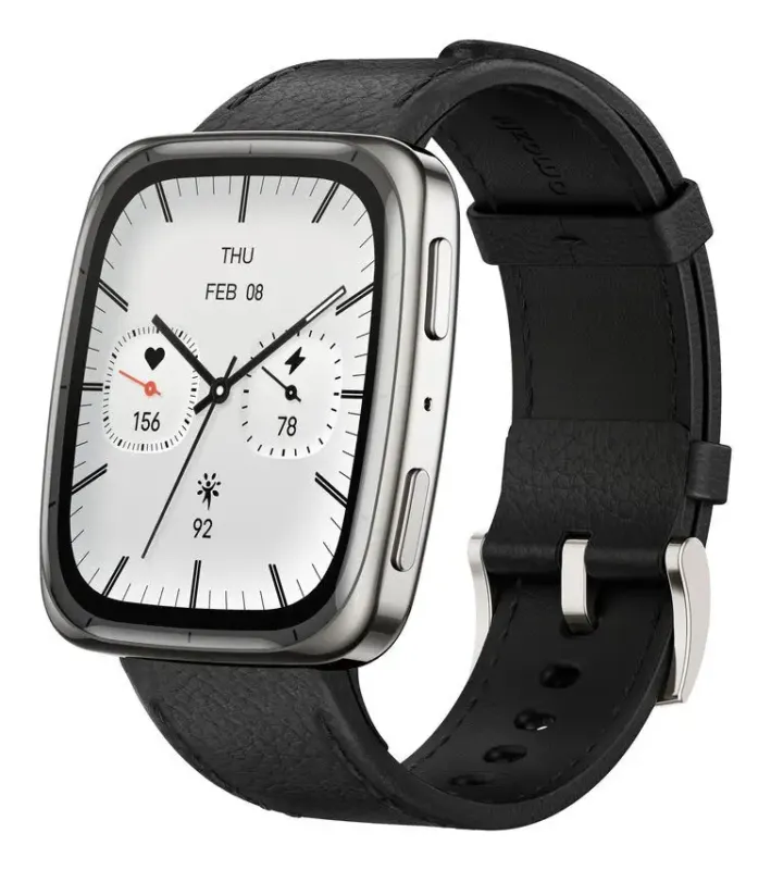 Amazfit Active 2 Square Vetro zaffiro con display AMOLED Pagamento contactless 5 sistemi satellitari & mappe offline Durata della batteria fino a 10 giorni Prezzo Ridotto