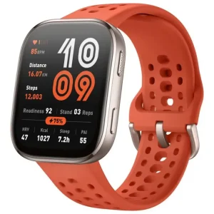 Amazfit Bip 6 Red 5 cm (1.97") AMOLED Digitale 390 x 450 Pixel Touch screen Oro GPS (satellitare) Popolare