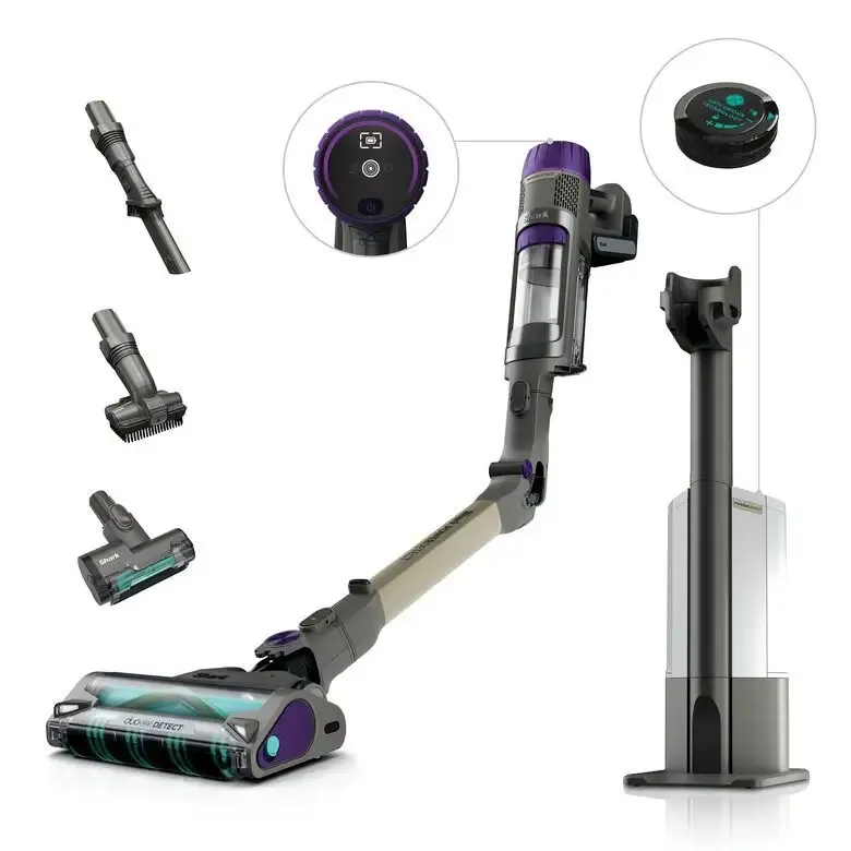 Shark IP3251EUT scopa elettrica Aspirapolvere a bastone 2 in 1 Batteria Secco Ciclonico Senza sacchetto 0,7 L 380 W Oro, Grigio, Viola Prezzo Di Fabbrica