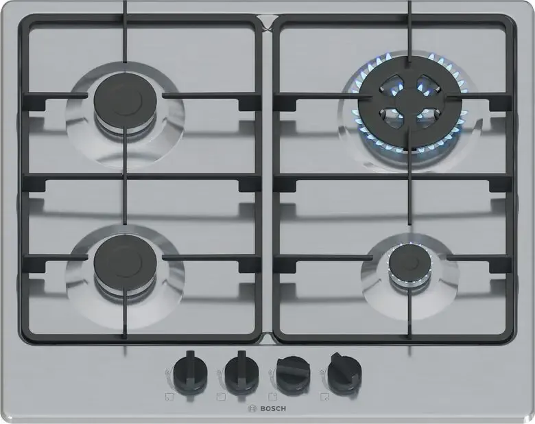 Bosch Serie 4 PGH6B5K60 , Piano cottura a gas, 60 cm, Acciaio inox Ordina Subito