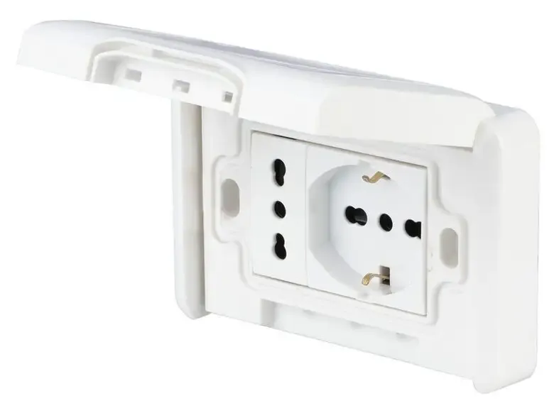 POLYPOOL PP6097X presa energia 2x AC Bianco Affare
