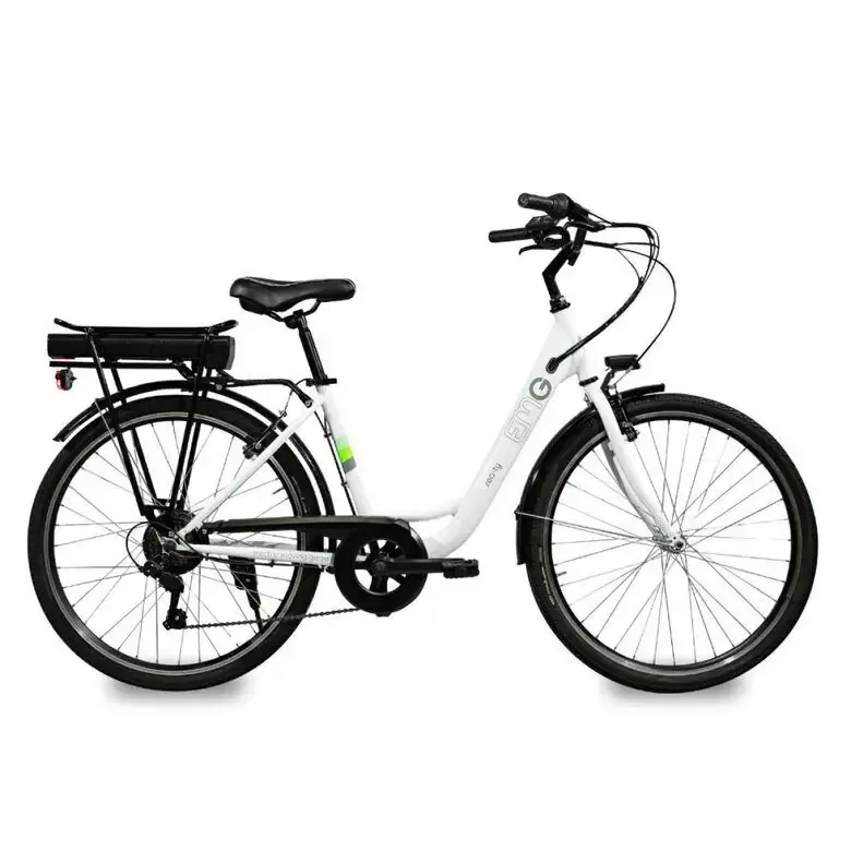 EMG Sea-TY 26CST01 E-BIKE Bianca ruote 26"", Batt. 36V 12.8ah, motore 250W, autonom. 50/60km Solo Oggi