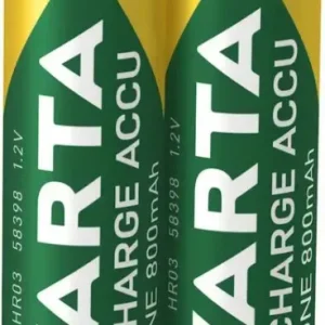 Vendita Finale Varta Recharge Accu Phone AAA 800 mAh Blister da 2 (Batteria NiMH Accu, Micro, ricaricabile)