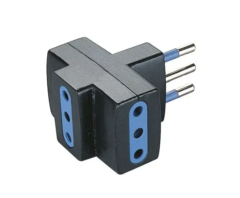 Vendita Finale Poly Pool PP0447.1 adattatore per presa di corrente Tipo L (IT) Nero, Blu