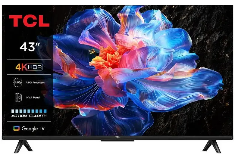 TCL Serie Smart TV 4K Ultra HD 43" 43P69K, Dolby Audio, HDR10+, Google TV Soddisfatti O Rimborsati