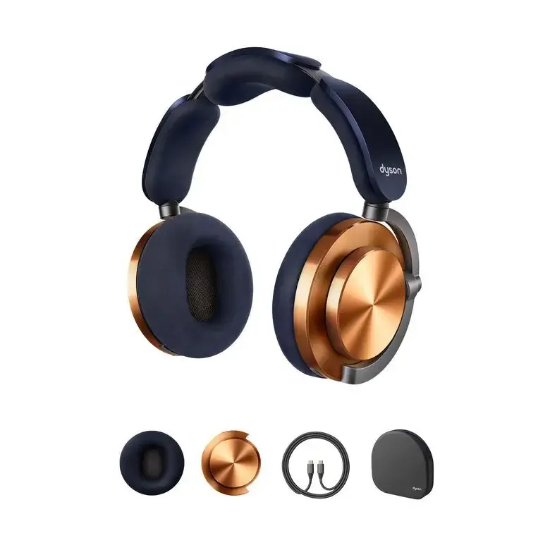 Offerta Limitata Dyson CNC OnTrac Cuffie Wireless A Padiglione Musica e Chiamate USB tipo-C Bluetooth Rame