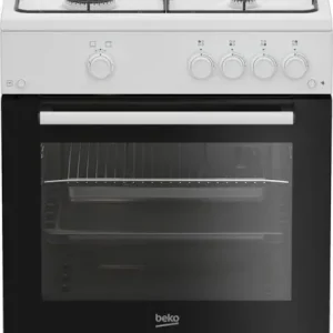 Beko FBG62010DW cucina a libera installazione bianca, 60x60cm, piano gas, forno a gas, grill a gas, 64Lt, Сlasse A Solo Oggi
