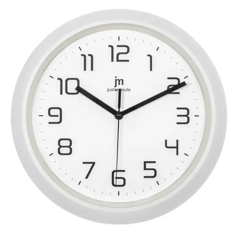 Promo Stagionale Lowell 00892B orologio da parete e da tavolo Orologio al quarzo Rotondo Bianco