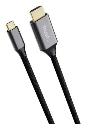 Trust 25630 adattatore per inversione del genere dei cavi USB-C HDMI Nero, Argento Spedito Oggi