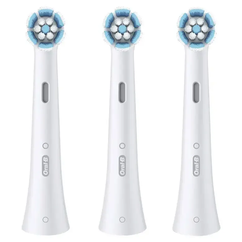 Prezzo Ridotto Oral-B Testine di Ricambio iO Gentle Care, testine rotonde originali, setole angolate per una rimozione più profonda della placca, testina più morbida, adatte a gengive sensibili, 3