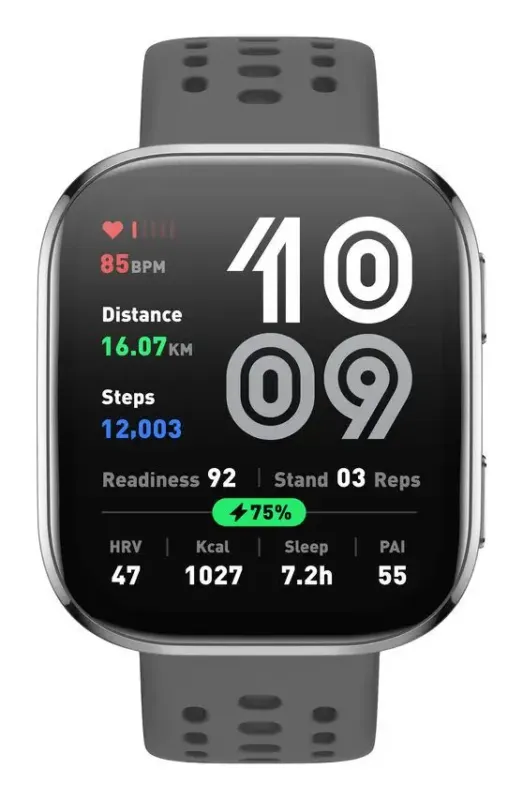 Offerta Amazfit Bip 6 Charcoal 5 cm (1.97") AMOLED Digitale 390 x 450 Pixel Touch screen Argento GPS (satellitare)
