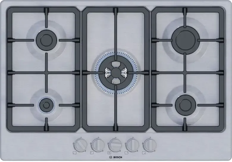 Soddisfatti O Rimborsati Bosch Serie 4 PGQ7B5K90 Piano cottura a gas 75 cm 5 fuochi Acciaio Inox