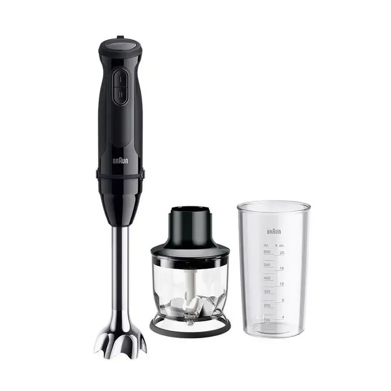 Braun MultiQuick 3 MQ30201M 0,6 L Frullatore ad immersione 900 W Nero, Acciaio satinato Consegna Rapida