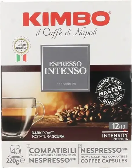 Ultimissimo Modello Kimbo Espresso Intenso Capsule caffè Tostatura scura 40 pz