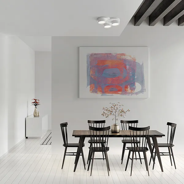 Demetra lampada da soffitto in gesso 3 luci Offerta Speciale
