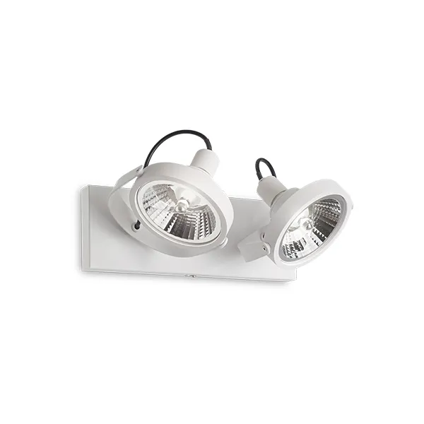 Ultime Pezzi Glim plafoniera 2 diffusori orientabili