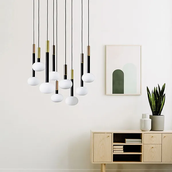 Promo Stagionale Mose sospensione 9 luci moderna