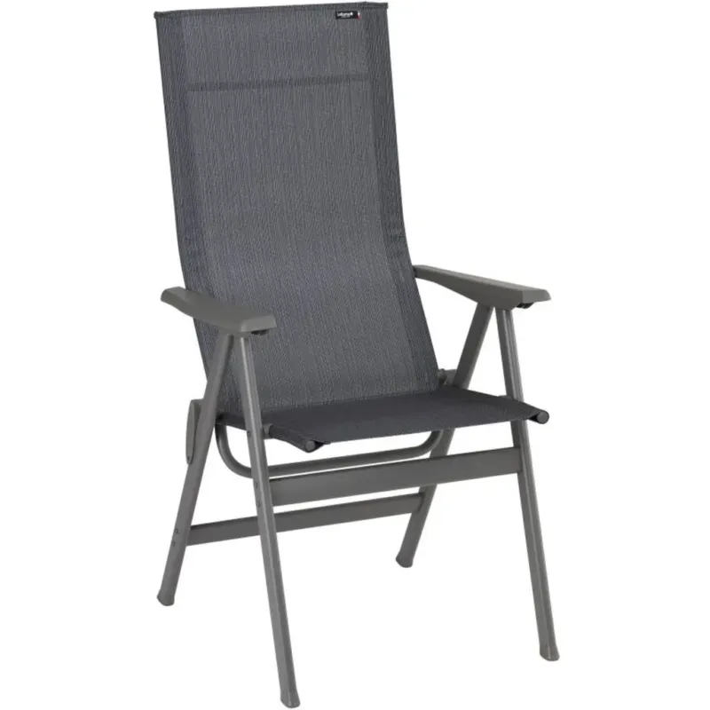 Economico ZEN-IT Duo - Sedia Pieghevole con Schienale Alto,Obsidian