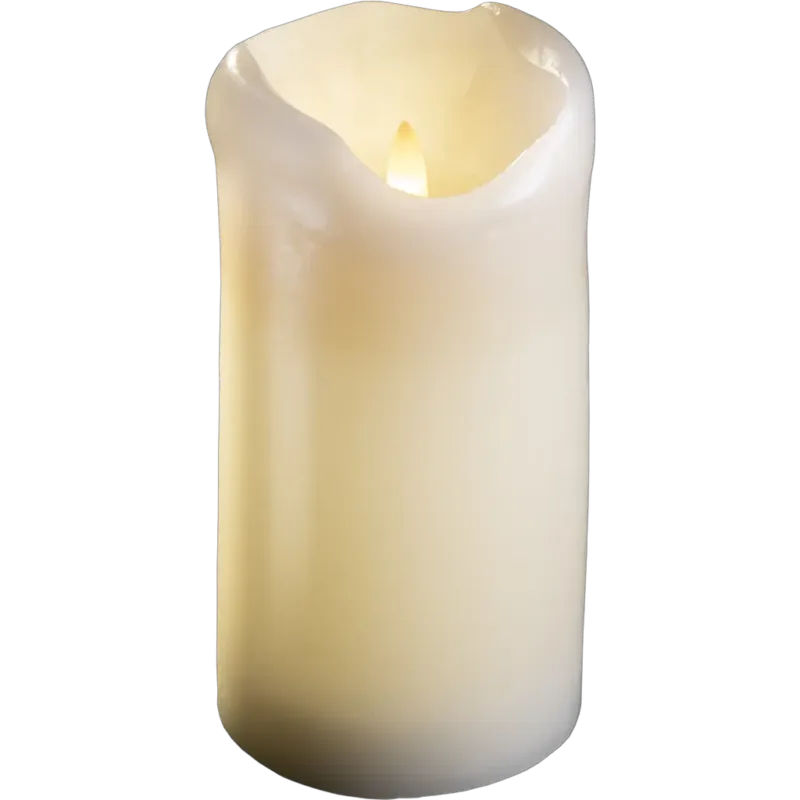 Candela LED a Cilindro in Cera,15 cm Solo Oggi