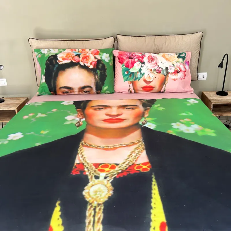 Completo lenzuola copriletto FRIDA KAHLO by I Love Sleeping Prezzo Ridotto