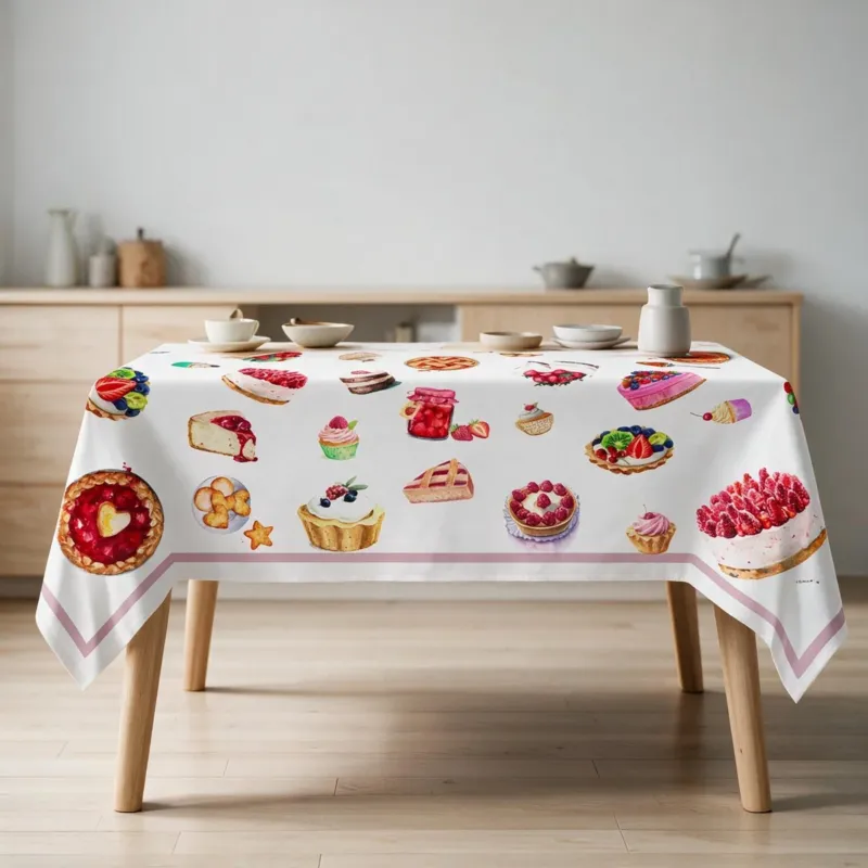 Tovaglia x12 con Stampa Digitale BAKERY - I love Sleeping Popolare