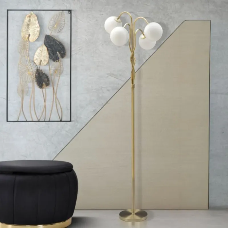 Spedizione Espresso LAMPADA DA TERRA GLAMY 4 LIGHT - FERRETTI