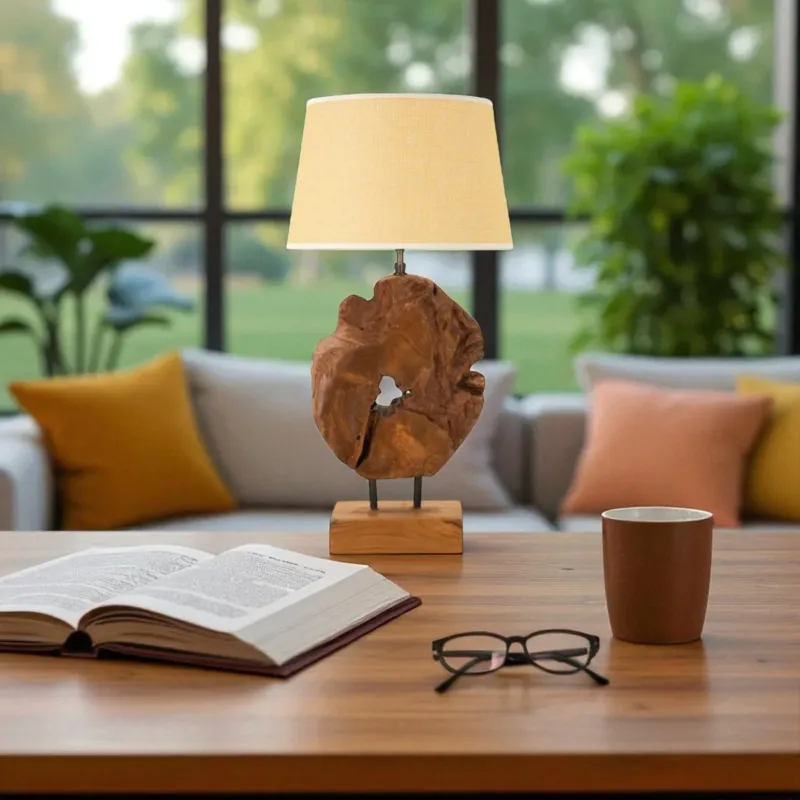 Must-Have LAMPADA TEAK DA TAVOLO KEPALA - FERRETTI