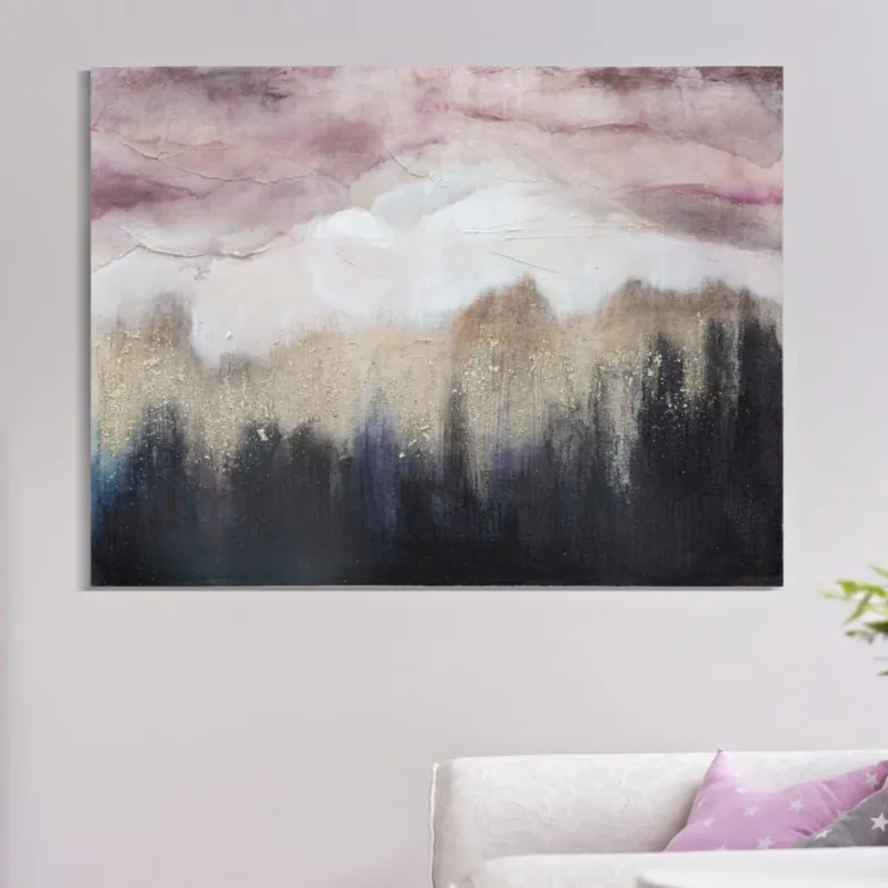 DIPINTO SU TELA PINK MOUNTAIN - FERRETTI Nuova Collezione